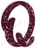 CU 23.5" Individuals - Burgundy Sparkle Q
