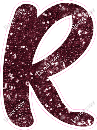 CU 23.5" Individuals - Burgundy Sparkle R
