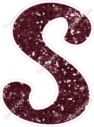 CU 23.5" Individuals - Burgundy Sparkle S