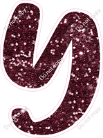 CU 23.5" Individuals - Burgundy Sparkle Y