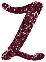 CU 23.5" Individuals - Burgundy Sparkle Z