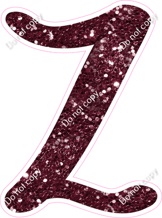 CU 23.5" Individuals - Burgundy Sparkle Z