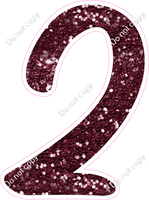 CU 23.5" Individuals - Burgundy Sparkle 2