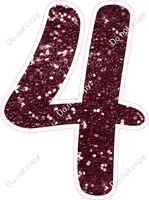 CU 23.5" Individuals - Burgundy Sparkle 4