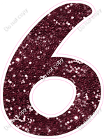 CU 23.5" Individuals - Burgundy Sparkle 6