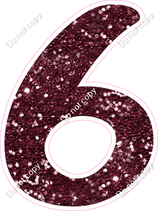 CU 23.5" Individuals - Burgundy Sparkle 6