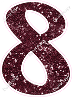 CU 23.5" Individuals - Burgundy Sparkle 8