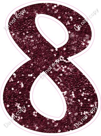 CU 23.5" Individuals - Burgundy Sparkle 8