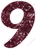 CU 23.5" Individuals - Burgundy Sparkle 9