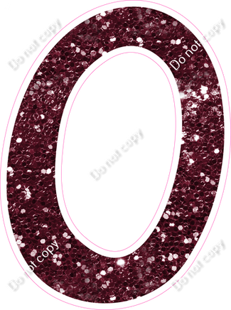 CU 23.5" Individuals - Burgundy Sparkle