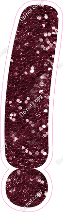 CU 23.5" Individuals - Burgundy Sparkle !