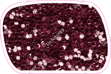 CU 23.5" Individuals - Burgundy Sparkle Dash
