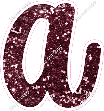 CU 23.5" Individuals - Burgundy Sparkle a