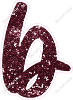 CU 23.5" Individuals - Burgundy Sparkle b