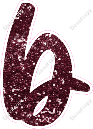 CU 23.5" Individuals - Burgundy Sparkle b