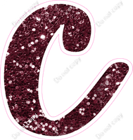 CU 23.5" Individuals - Burgundy Sparkle c