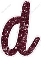 CU 23.5" Individuals - Burgundy Sparkle d