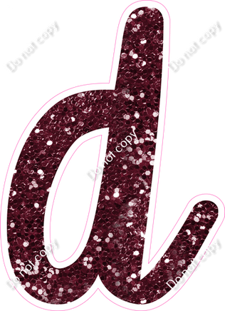 CU 23.5" Individuals - Burgundy Sparkle d
