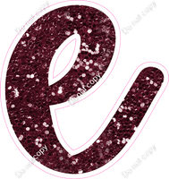 CU 23.5" Individuals - Burgundy Sparkle e
