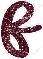 CU 23.5" Individuals - Burgundy Sparkle f