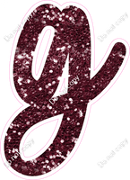 CU 23.5" Individuals - Burgundy Sparkle g