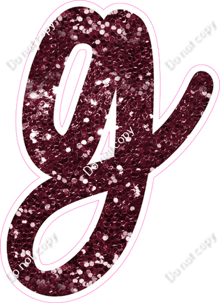 CU 23.5" Individuals - Burgundy Sparkle g