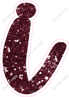 CU 23.5" Individuals - Burgundy Sparkle i