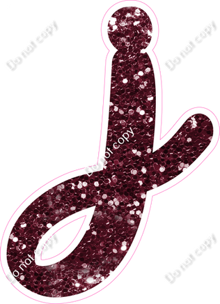 CU 23.5" Individuals - Burgundy Sparkle j