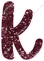 CU 23.5" Individuals - Burgundy Sparkle k