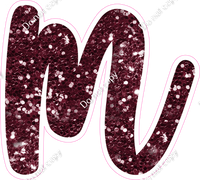 CU 23.5" Individuals - Burgundy Sparkle m