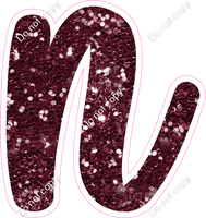 CU 23.5" Individuals - Burgundy Sparkle n