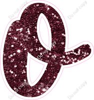 CU 23.5" Individuals - Burgundy Sparkle o