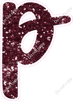 CU 23.5" Individuals - Burgundy Sparkle p