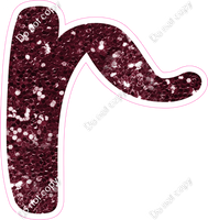 CU 23.5" Individuals - Burgundy Sparkle r