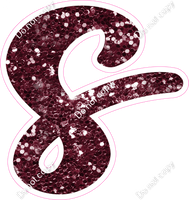 CU 23.5" Individuals - Burgundy Sparkle s