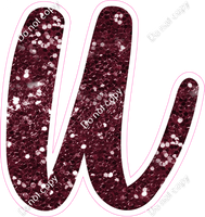 CU 23.5" Individuals - Burgundy Sparkle u