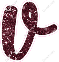 CU 23.5" Individuals - Burgundy Sparkle v