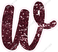 CU 23.5" Individuals - Burgundy Sparkle w