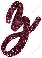 CU 23.5" Individuals - Burgundy Sparkle z