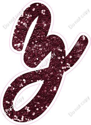 CU 23.5" Individuals - Burgundy Sparkle z