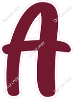 CU 23.5" Individuals - Flat Burgundy A