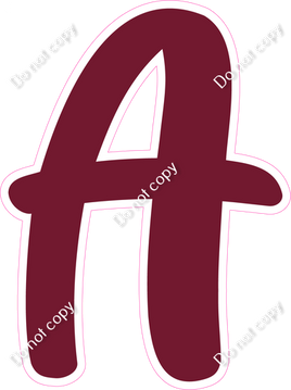 CU 23.5" Individuals - Flat Burgundy A