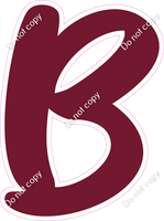 CU 23.5" Individuals - Flat Burgundy B