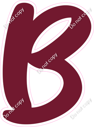 CU 23.5" Individuals - Flat Burgundy B