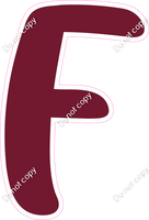 CU 23.5" Individuals - Flat Burgundy F