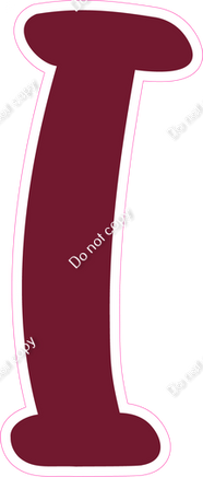 CU 23.5" Individuals - Flat Burgundy I