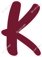 CU 23.5" Individuals - Flat Burgundy K