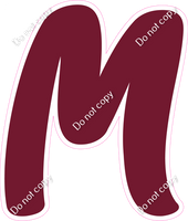 CU 23.5" Individuals - Flat Burgundy M