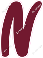 CU 23.5" Individuals - Flat Burgundy N