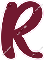 CU 23.5" Individuals - Flat Burgundy R